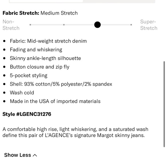 L’agence Margot Skinny Jean in Meade - Picture 5 of 6